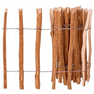 vidaXL Statinių tvora, 60x500cm, lazdyno mediena