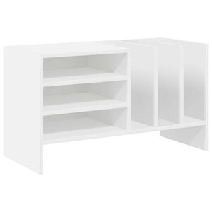 vidaXL Plok&scaron;telių spintelė Balta 78,5 x 35 x 45 cm Apdirbta mediena