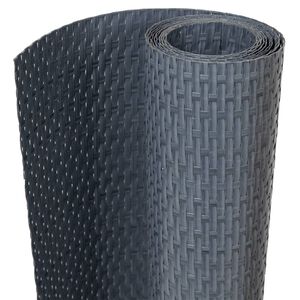 vidaXL Balkono pertvaros, 10vnt., antracito, 255x19cm, poliratanas