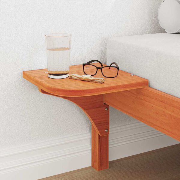 vidaXL Lovos rėmas Va&scaron;ko ruda 80 x 200 cm Kietos pu&scaron;ies mediena