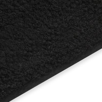 vidaXL Vonios kilimėlių rinkinys, 2d., audinys, antracito spalvos
