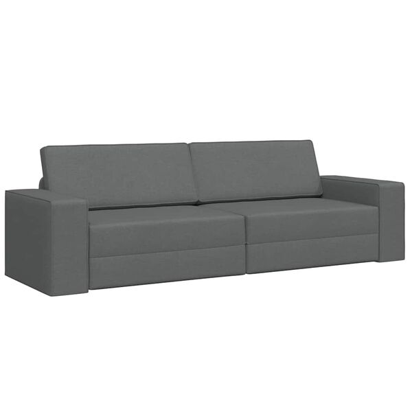 vidaXL Sofa lova Tamsiai pilka 245 x 78 x 77 cm audinys