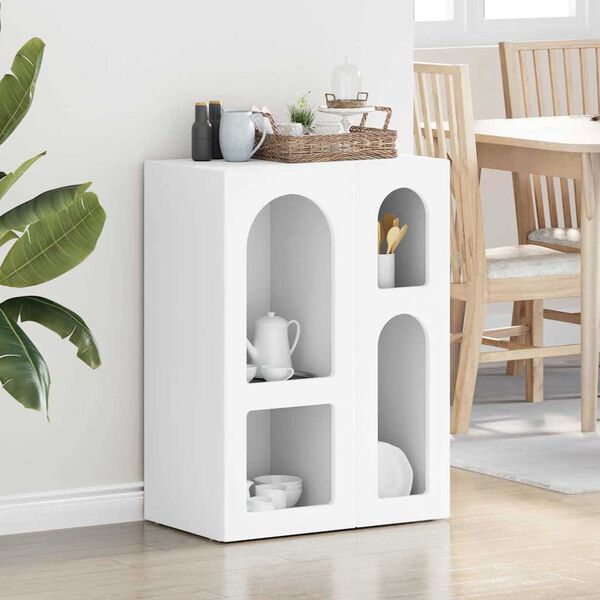 vidaXL Kabalas Balta 59 x 35 x 80.5 cm Apdirbta mediena