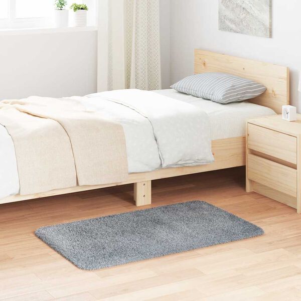 vidaXL Shaggy tipo kilimas, NAVARRA, 60x100 cm, &scaron;viesiai pilka