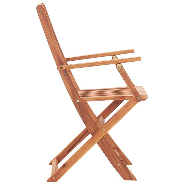 vidaXL Sulankstomos sodo kėdės, 4vnt., akacijos medienos masyvas