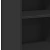 vidaXL Šoninė spintelė, juodos spalvos, 50x41x93cm, apdirbta mediena