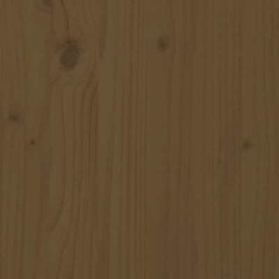 vidaXL Lovos rėmas, medaus rudas, 200x200cm, medienos masyvas