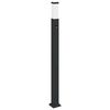 vidaXL Apsauginis stulpelis su jutikliu, 110 cm, juodas, IP44