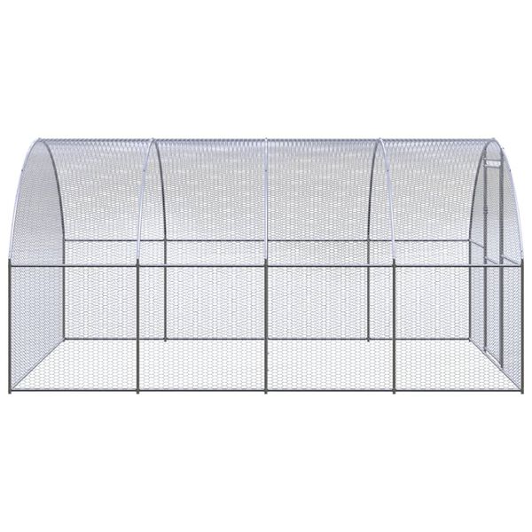vidaXL Lauko narvas viščiukams, 3x4x2m, galvanizuotas plienas