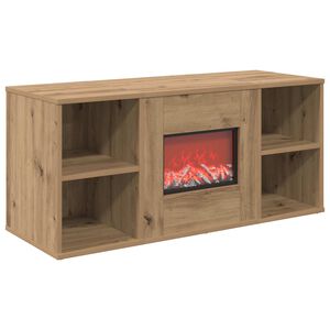 vidaXL Elektrinis židinys Artisano ąžuolo 100 x 37 x 45,5 cm