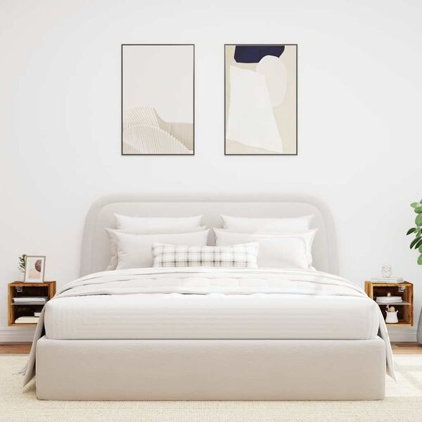 vidaXL Sieninės TV spintelės su LED, 2vnt., medienos, 30x28,5x30cm