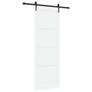 vidaXL Slankios durys ORKDAL Balta 83 x 232 cm Pu&scaron;ies medienos masyvas