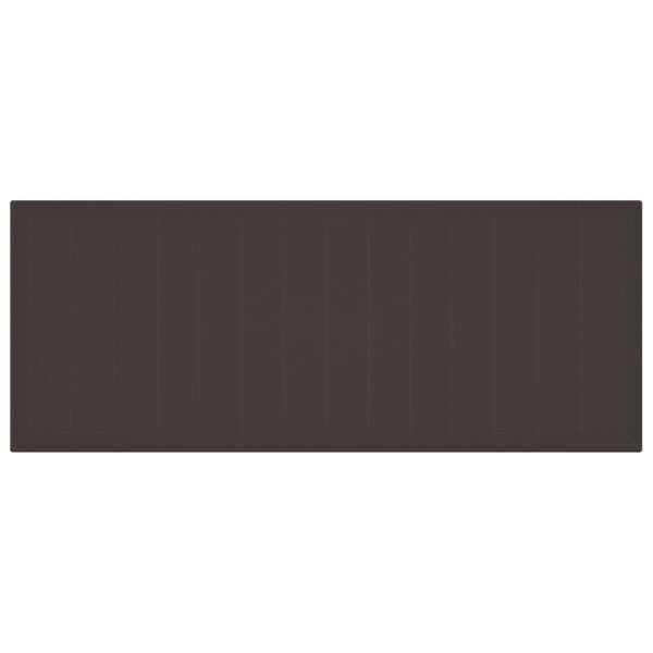 vidaXL Sodo valgomojo komplektas 9 pcs Ruda Polt ratanas