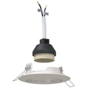 vidaXL Prožektorius 6 pcs Balta 9 x 9 x 2.5 cm metalas