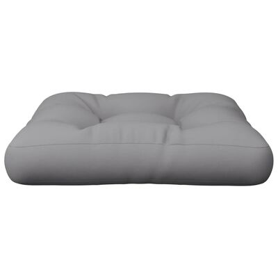 vidaXL Paletės pagalvėlė, pilkos spalvos, 58x58x10cm, audinys
