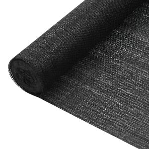 vidaXL Privatumo suteikiantis tinklelis, juodas, 2x50m, HDPE, 75g/m&sup2;