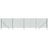vidaXL Vielinė tinklinė tvora, žalia, 2,2x10m, galvanizuotas plienas