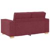 vidaXL Dvivietė sofa, vyno raudonumo, 160x78x84 cm, audinys