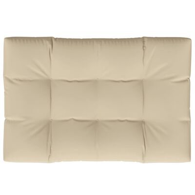 vidaXL Paletės pagalvėlė, smėlio spalvos, 120x80x12cm, audinys