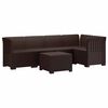 vidaXL 5-vietė sodo sofa Rataninio i&scaron;vaizdos PP Ruda