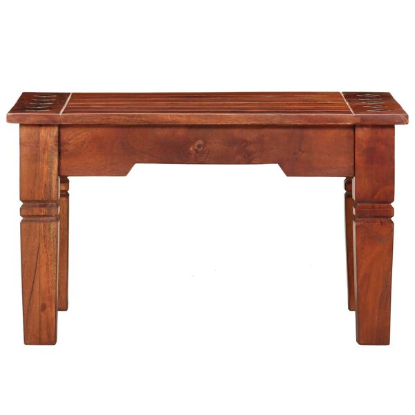 vidaXL Šoninis staliukas, 60x60x35cm, akacijos medienos masyvas