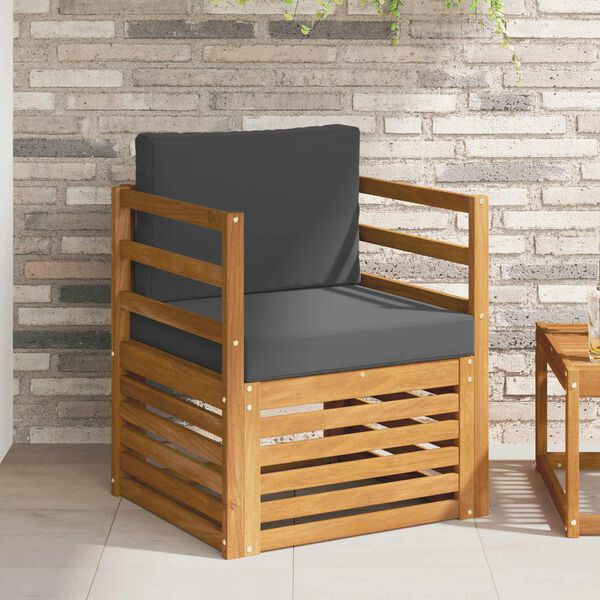 vidaXL Lauko sofos komplektas Tvirta akacijos mediena ir poliesteris