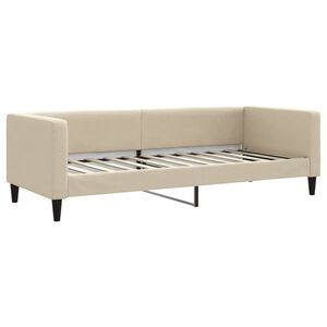 vidaXL Sofa, kreminės spalvos, 80x200cm, audinys