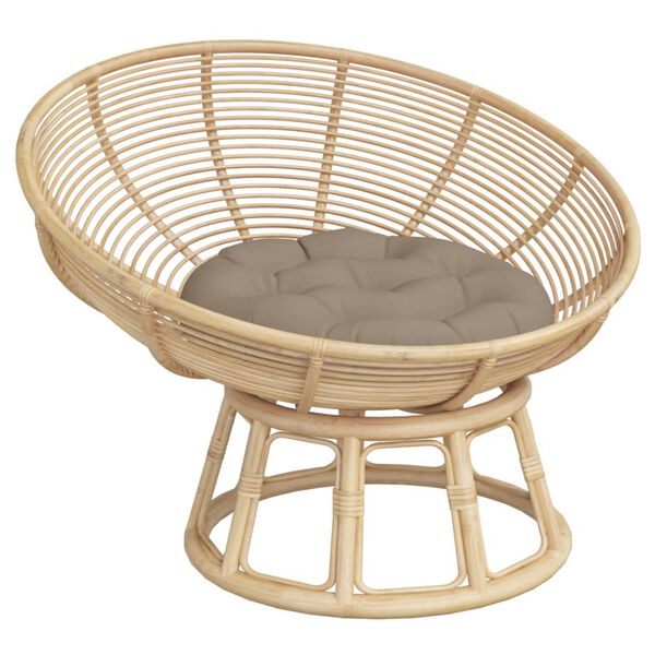 vidaXL Pagalvėlė, taupe spalvos, 60x11cm, oksfordo audinys, apskrita