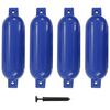 vidaXL Valties bortų apsaugos, 4vnt., mėlynos spalvos, 51x14cm, PVC
