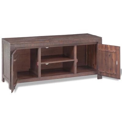 vidaXL TV staliukas, masyvi akacijos mediena, 120x38x55cm