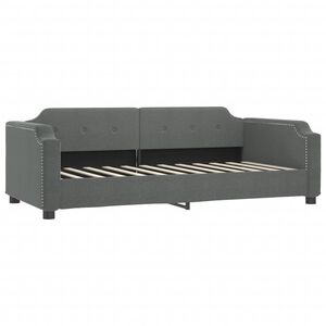 vidaXL Sofa, tamsiai pilkos spalvos, 90x190cm, audinys