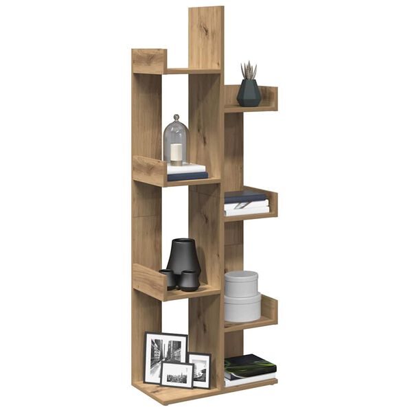 vidaXL knygų spintelė Artisan ąžuolas 48x25,5x140cm inžinerinė mediena