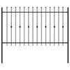 vidaXL Spyruoklinė tvora ASTEN 200 x 166 cm Juoda