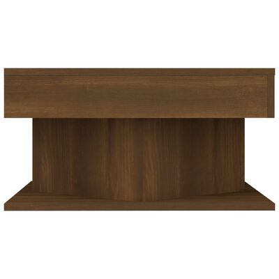 vidaXL Kavos staliukas, rudas ąžuolo, 57x57x30cm, apdirbta mediena