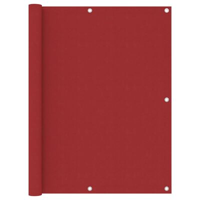 vidaXL Balkono pertvara, raudonos spalvos, 120x600cm, oksfordo audinys