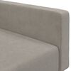 vidaXL Dvivietė sofa-lova, &scaron;viesiai pilkos spalvos, aksomas