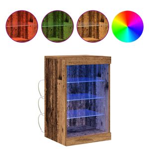 vidaXL LED Bufetas Senas medis 41 x 37 x 67 cm Apdirbta mediena