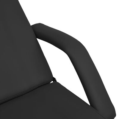 vidaXL Masažinis stalas, juodos spalvos, 180x62x(87-112)cm