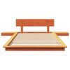 vidaXL Lovos rėmas Ruda 75 x 190 cm Medis