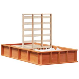 vidaXL Lovos rėmas Va&scaron;ko ruda 90 x 200 cm Kietos pu&scaron;ies mediena