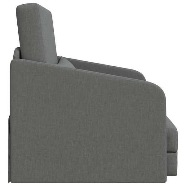 vidaXL Sofa lova 60cm Tamsiai pilka audinys