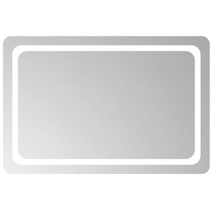 vidaXL LED vonios veidrodis Skaidrus 90 x 60 cm grūdintas stiklas