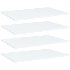 vidaXL Knygų lentynos plok&scaron;tės, 4vnt., baltos, 60x40x1,5cm, MDP