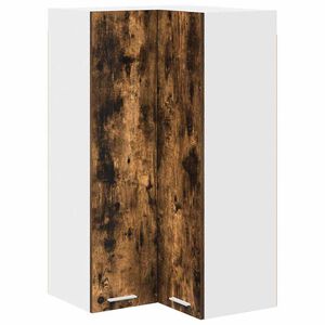vidaXL Pakabinama spintelė Rūkyto ąžuolo ir baltos 57 x 57 x 100 cm