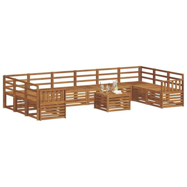 vidaXL Sofų komplektai Natūrali Kietos akacijos mediena