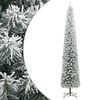 vidaXL Siaura Kalėdų eglutė su stovu ir sniegu, 270cm, PVC