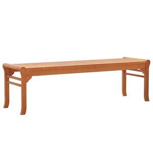 vidaXL Trivietis sodo suoliukas, 150cm, eukalipto medienos masyvas