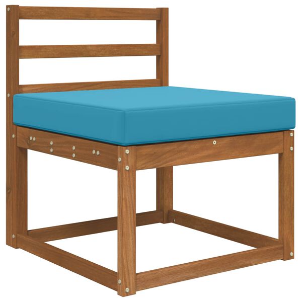 vidaXL Lauko sofa pagalvėlė Karali&scaron;ka mėlyna 60 x 60 x 8 cm