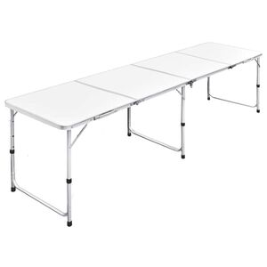 Sulankstomas Stalas Stovyklavimui i&scaron; Aliuminio 240 x 60 cm