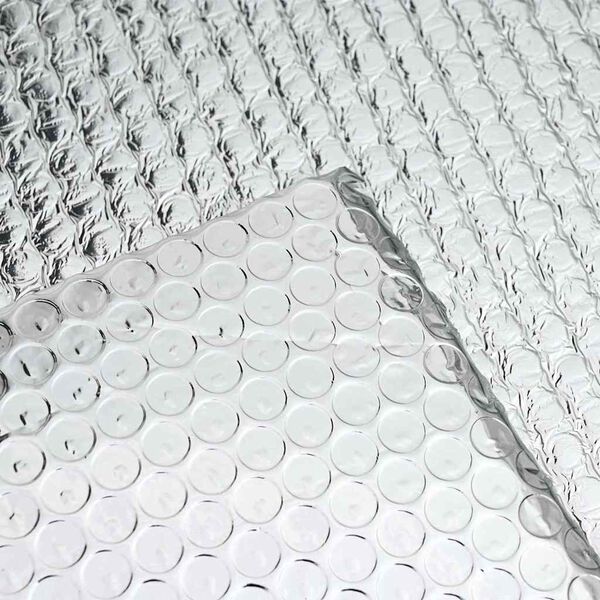 vidaXL Radiatoriaus &scaron;ilumos at&scaron;vaitas Sidabro 30 x 0,6 m Polietilenas